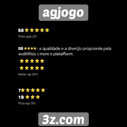 Avaliações de usuários sobre agjogo são positivas